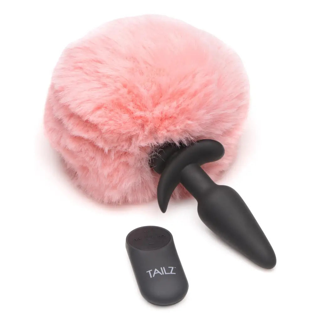 Tailz Plug Small Vibrating Anal Plug With Interchangeable Bunny Tail at the Haus of Shag