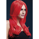 Smiffy The Fever Wig Collection Khloe - Neon Red - Costumes