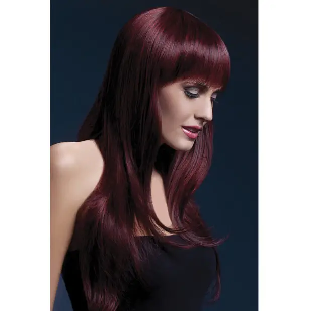 Smiffy The Fever Wig Collection Sienna - Black Cherry - Costumes