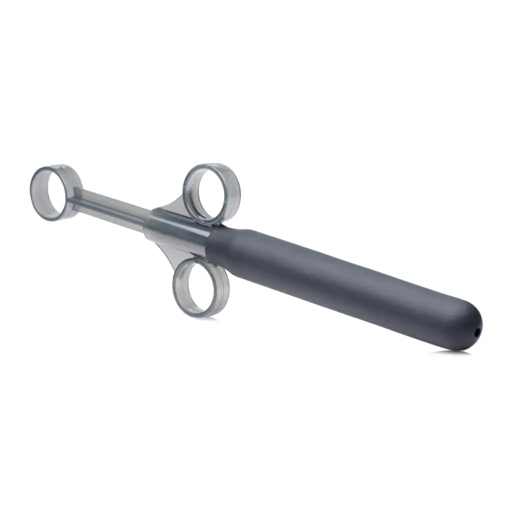 Medical reflex hammer with three rings and dark handle in the Smooth Silicone Lubricant Launcher