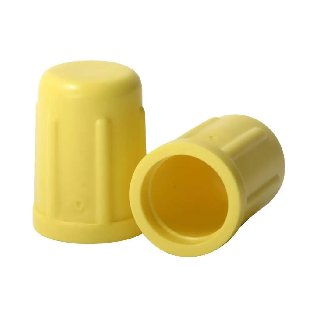 Yellow plastic wire connectors for Snake Bite Nipple Suckers