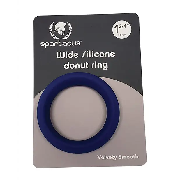 Spartacus 1.75’’ Wide Silicone Donut Ring - Blue - Cock Ring