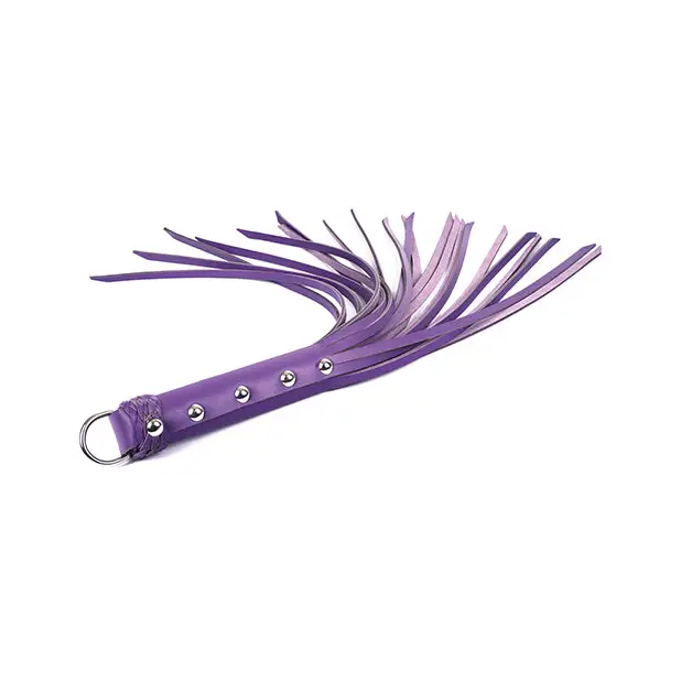 Spartacus 20’’ Strap Whip - Purple - Bondage Blindfolds & Restraints