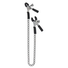 Spartacus Adjustable Nipple Clamps With Curved Chain - Nipple Clamp