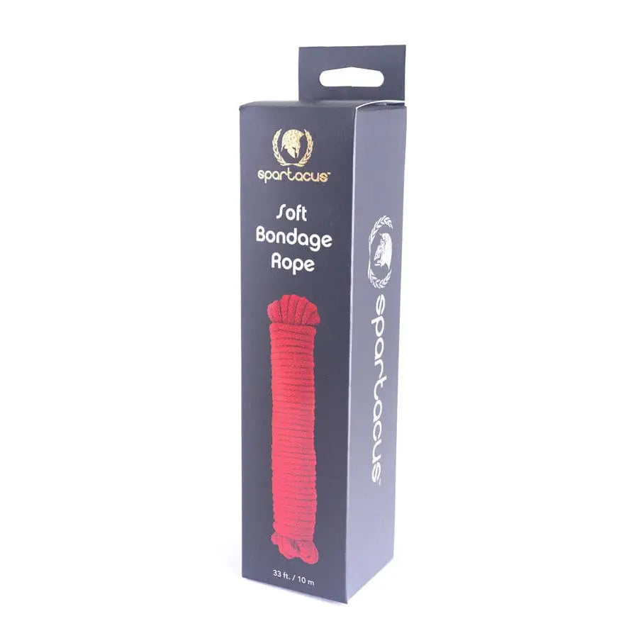 Spartacus Bondage Soft Rope in red packaging