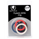 Spartacus Nitrile Cock Rings (5 Per Package/1.5in each) - 1.25’’ - Cock Ring