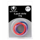 Spartacus Nitrile Cock Rings (5 Per Package/1.5in each) - 1.5’’ - Cock Ring