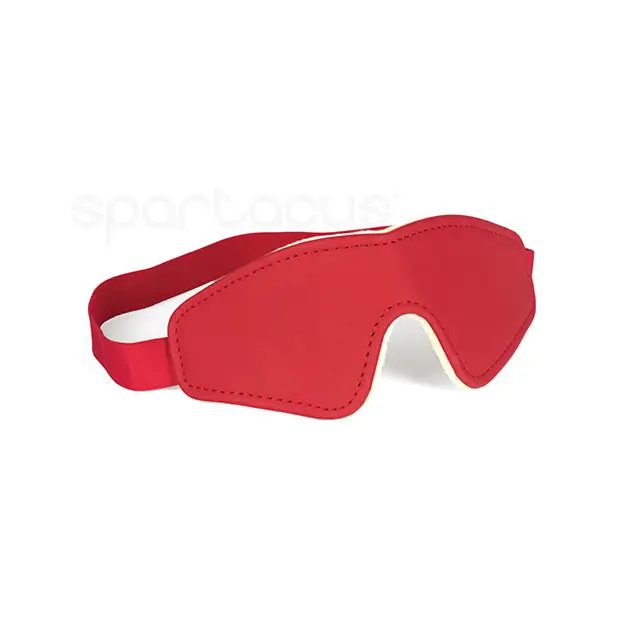 Spartacus Pu Blindfold W/plush Lining - Red - Blindfold