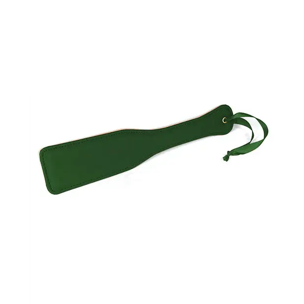 Spartacus Red PU Paddle With Reverse Plush - Green - Paddle