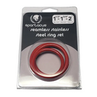 Spartacus Seamless Stainless Steel C-ring - Red Pack Of 3 - Cock Ring