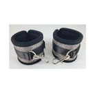 Spartacus Wrist Restraints Neoprene Black - Silver - Cuffs