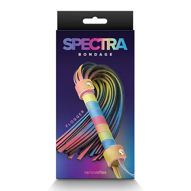 Spectra Bondage Flogger Rainbow - Flogger