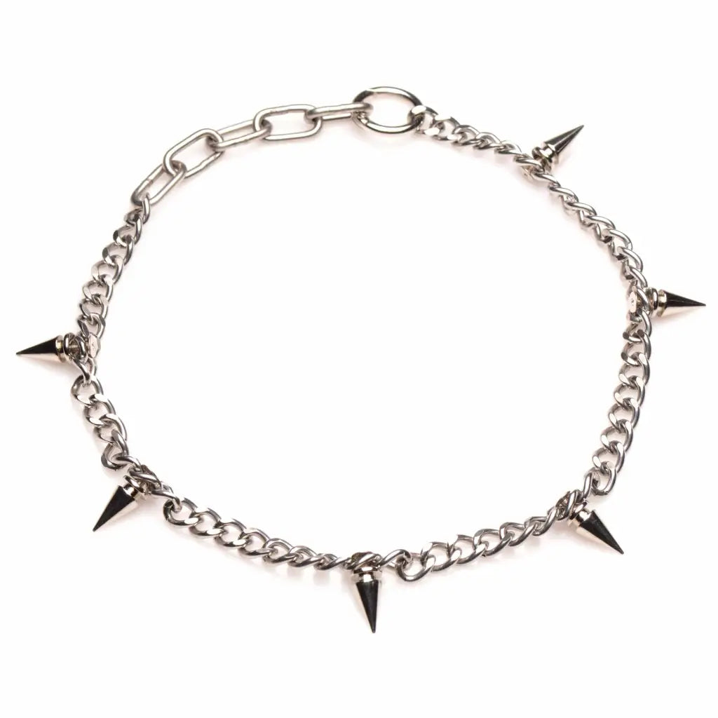 Master Series Collar Spiked Punk Necklace at the Haus of Shag