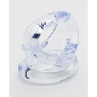 Clear sport fucker cock harness ring with a curved sculptural design for enhanced comfort