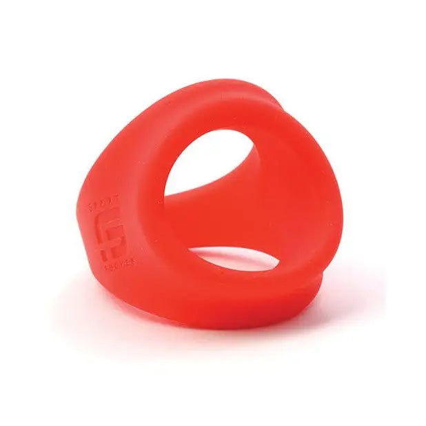 Sport Fucker Freeballer - Red Silicone Ring on White Background