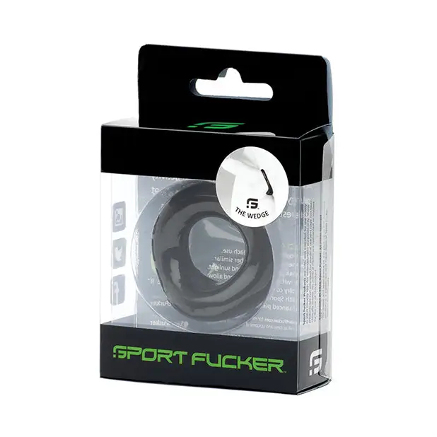 Sport Fucker Silicone The Wedge - Black - Butt Plug