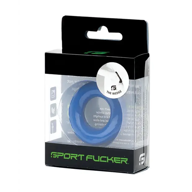 Sport Fucker Silicone The Wedge - Blue - Butt Plug