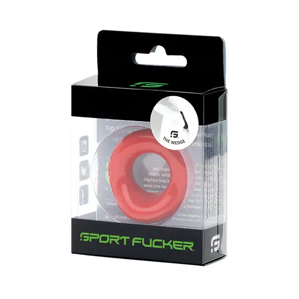 Sport Fucker Silicone The Wedge - Red - Butt Plug