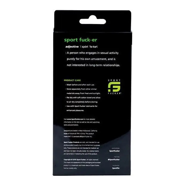 Packaging of the Sport Fucker Thunder Plug, a premium sport fucker product