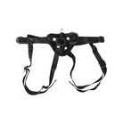 Sportsheets Adjustable Vibrating Black Velvet Strap-On Harness - Strap-On Harnesses