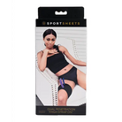 Sportsheets Dual Penetration Thigh Strap-On Harness Black - Strap-On Harnesses