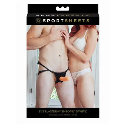 Sportsheets Everlaster Wishbone 6.5 in. Hollow Dildo with Adjustable Strap-On Harness - Strap-On Harnesses