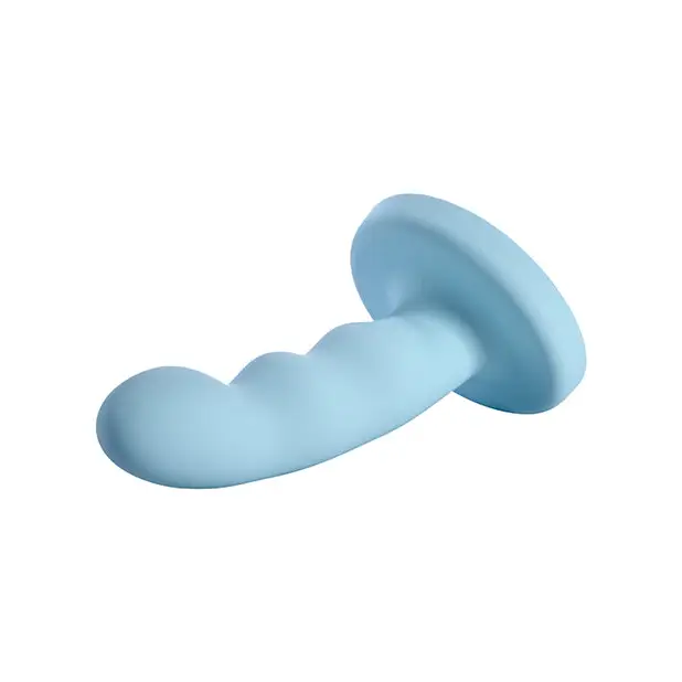 Sportsheets Merge Collection Jaspar 6 in. Silicone G-Spot Dildo with Suction Cup Aqua - Realistic Dildo