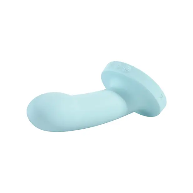 Sportsheets Merge Collection Myst Rechargeable 5 in. Silicone Vibrating Dildo Blue - Plain Vibrator