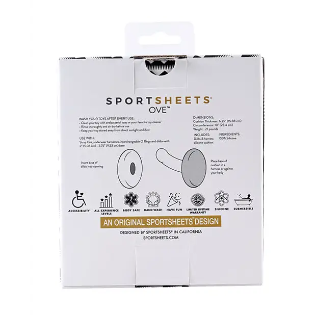 Sportsheets Merge Collection OVE Dildo & Harness Silicone Cushion - Realistic Dildo