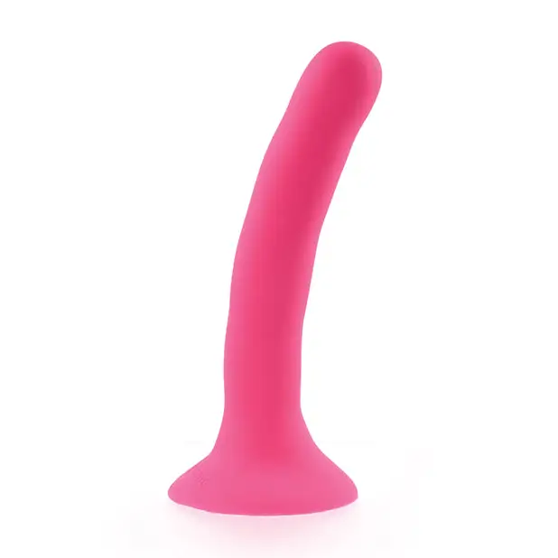 Sportsheets Merge Collection silicone dildo in blue on a white background