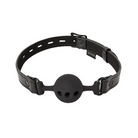 Sportsheets Saffron Adjustable Locking Breathable Ball Gag Black - Ball Gag