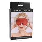 Sportsheets Saffron Blindfold with Memory Foam - Red - Blindfold