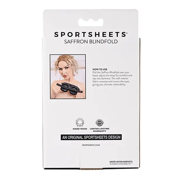 Sportsheets Saffron Blindfold with Memory Foam - Red - Blindfold