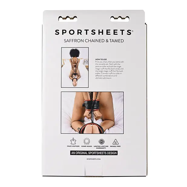 Sportsheets Saffron Chained & Tamed 3-Piece Bondage Kit - Bondage Kit