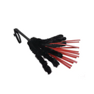 Sportsheets Saffron Faux Fur Flogger with Faux Leather Strands - Flogger