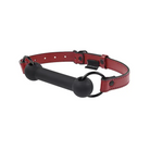 Sportsheets Saffron Silicone Bit Gag with Adjustable Buckle - Red - Bit Gag