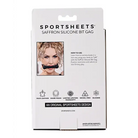 Sportsheets Saffron Silicone Bit Gag with Adjustable Buckle - Red - Bit Gag