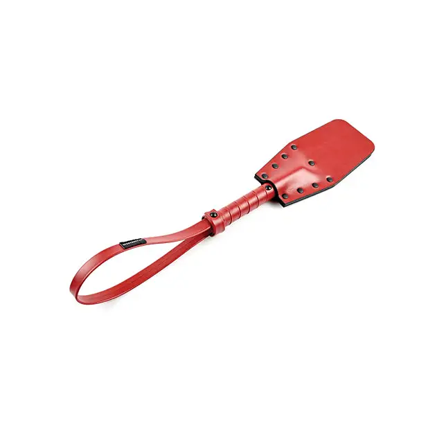 Sportsheets Saffron Studded Spanker Red - Flogger