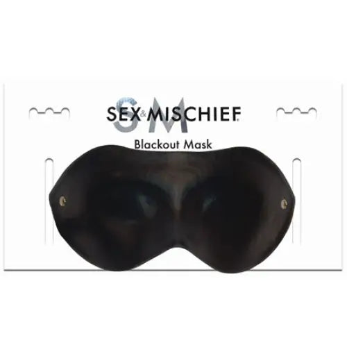 Sportsheets Sex & Mischief Blackout Mask Blindfold Black - Blindfold