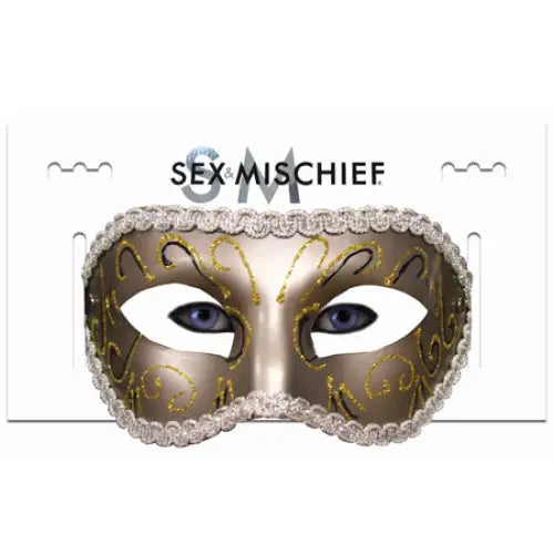 Sportsheets Sex & Mischief Masquerade Mask Gold - Mask