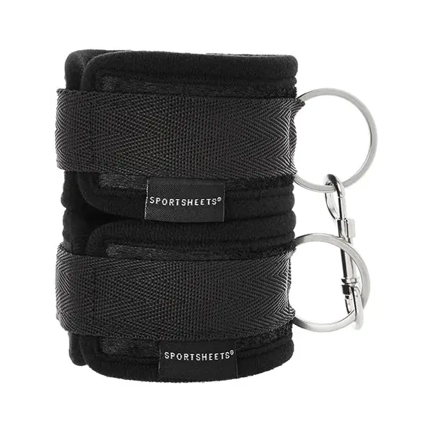 Sportsheets Soft Cuffs with Velcro Straps Black - Cuffs