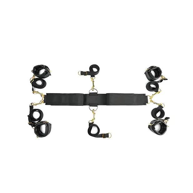 Sportsheets Special Edition Under the Bed Restraint Set Black - Bed Restraint