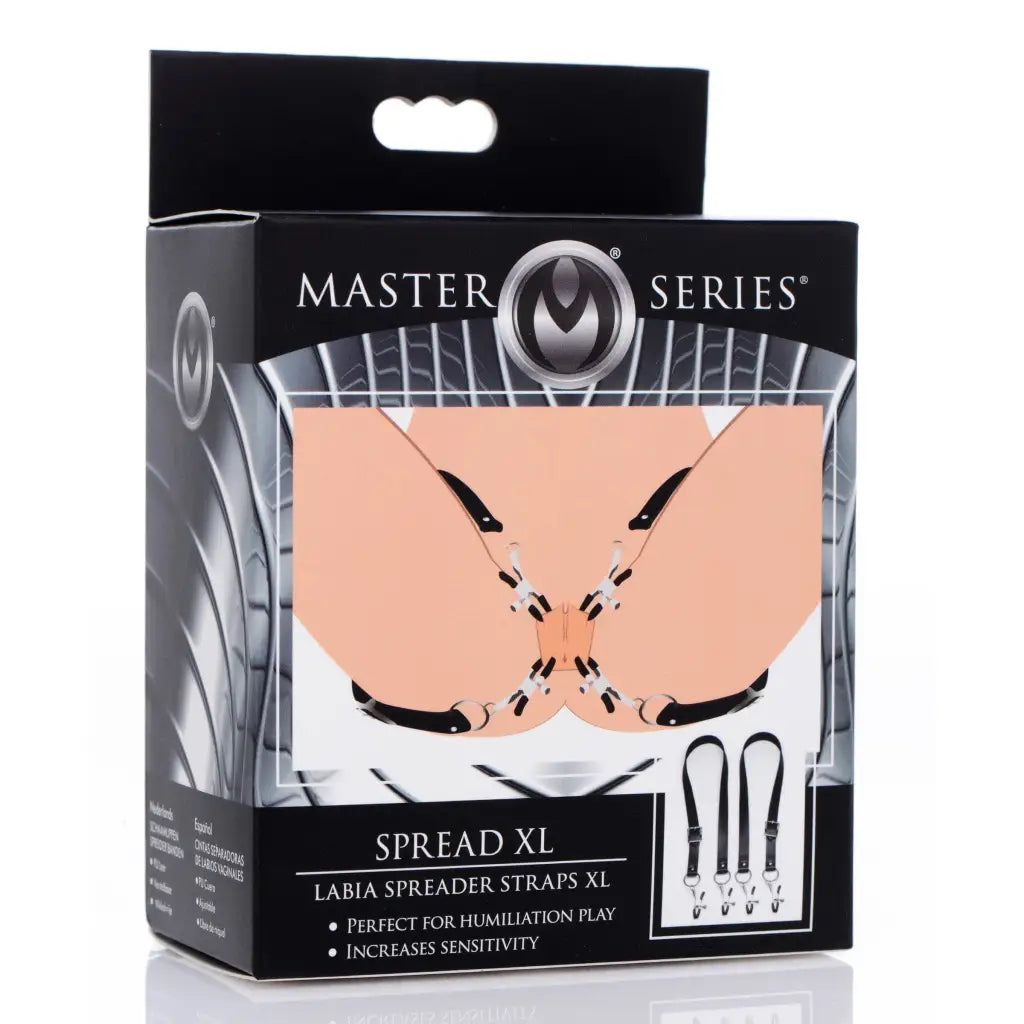 Master Series Labia Spreader Spread Xl Labia Spreader Straps at the Haus of Shag