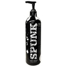 Black bottle of SPUNK Hybrid Lube with pump dispenser, ideal for all your intimate needs