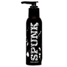 Black bottle of SPUNK Lube Hybrid with ’MENDS1’ printed vertically in white grunge-style text