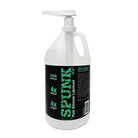 White plastic bottle with pump dispenser of SPUNK pure silicone lube