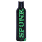 Black bottle labeled SPUNK, containing SPUNK Pure Silicone Lube in vibrant green text