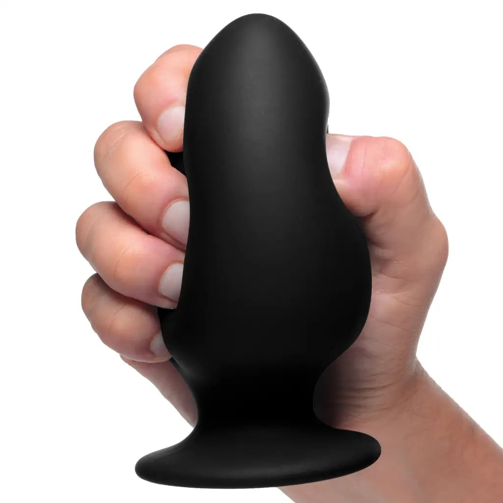 Squeeze-It Plug Squeezable Silicone Anal Plug at the Haus of Shag