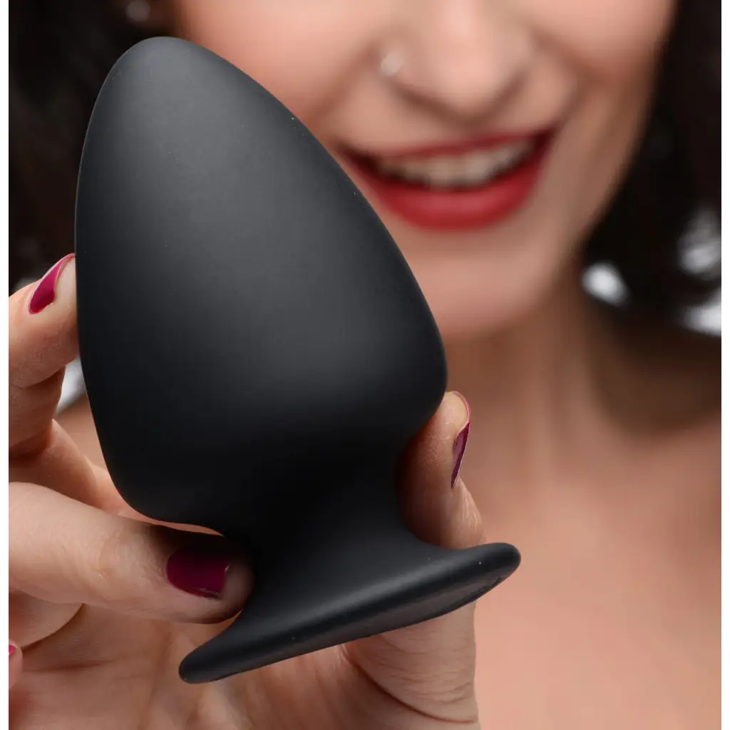 Squeeze-It Plug Squeezable Silicone Anal Plug at the Haus of Shag