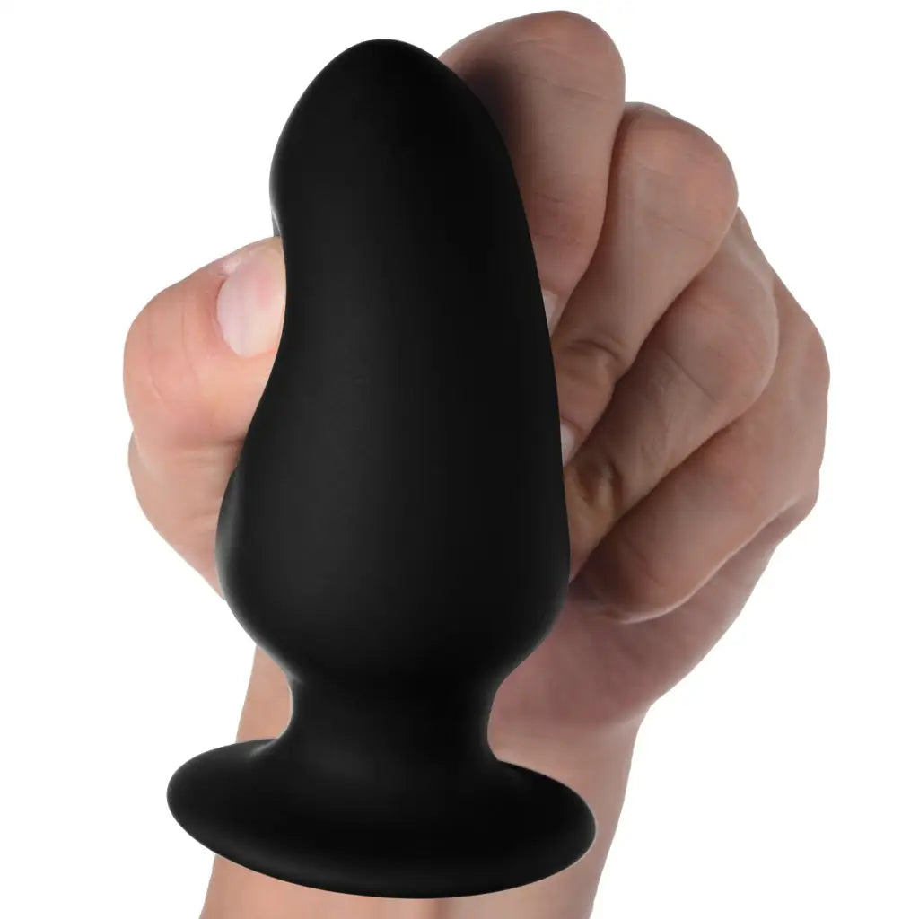 Squeeze-It Plug Squeezable Silicone Anal Plug at the Haus of Shag